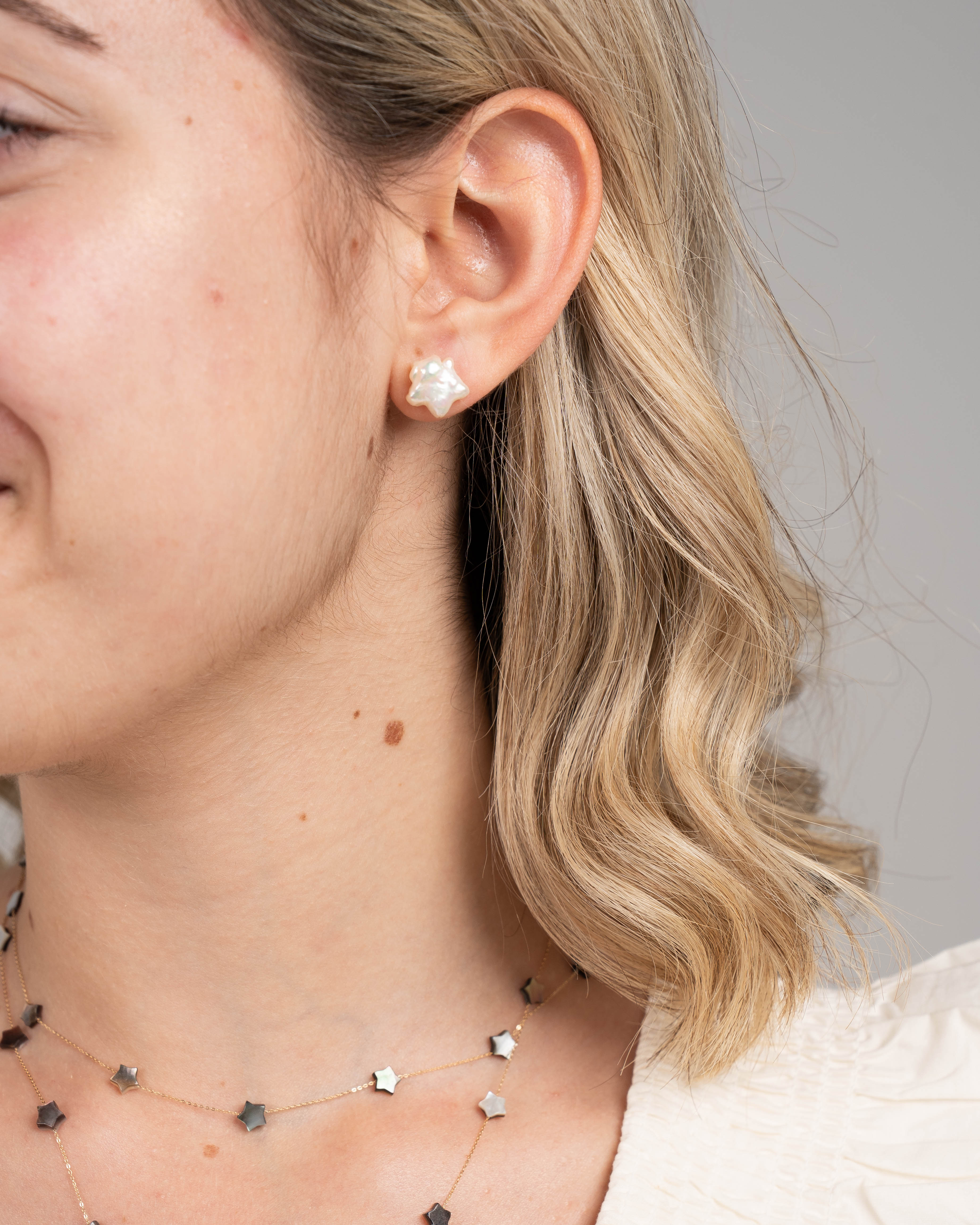 Star Pearl Earrings