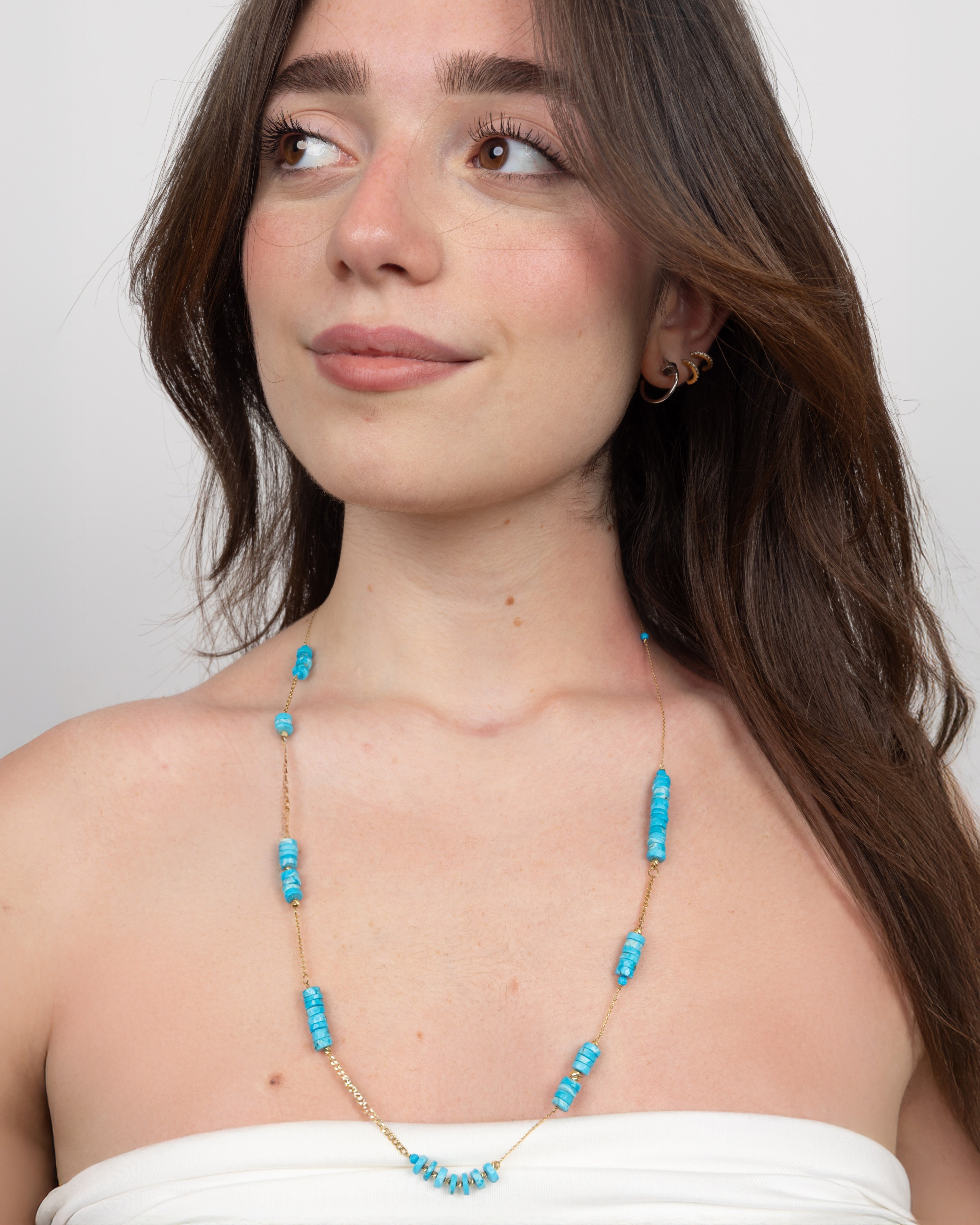 Turquoise & Gold Necklace