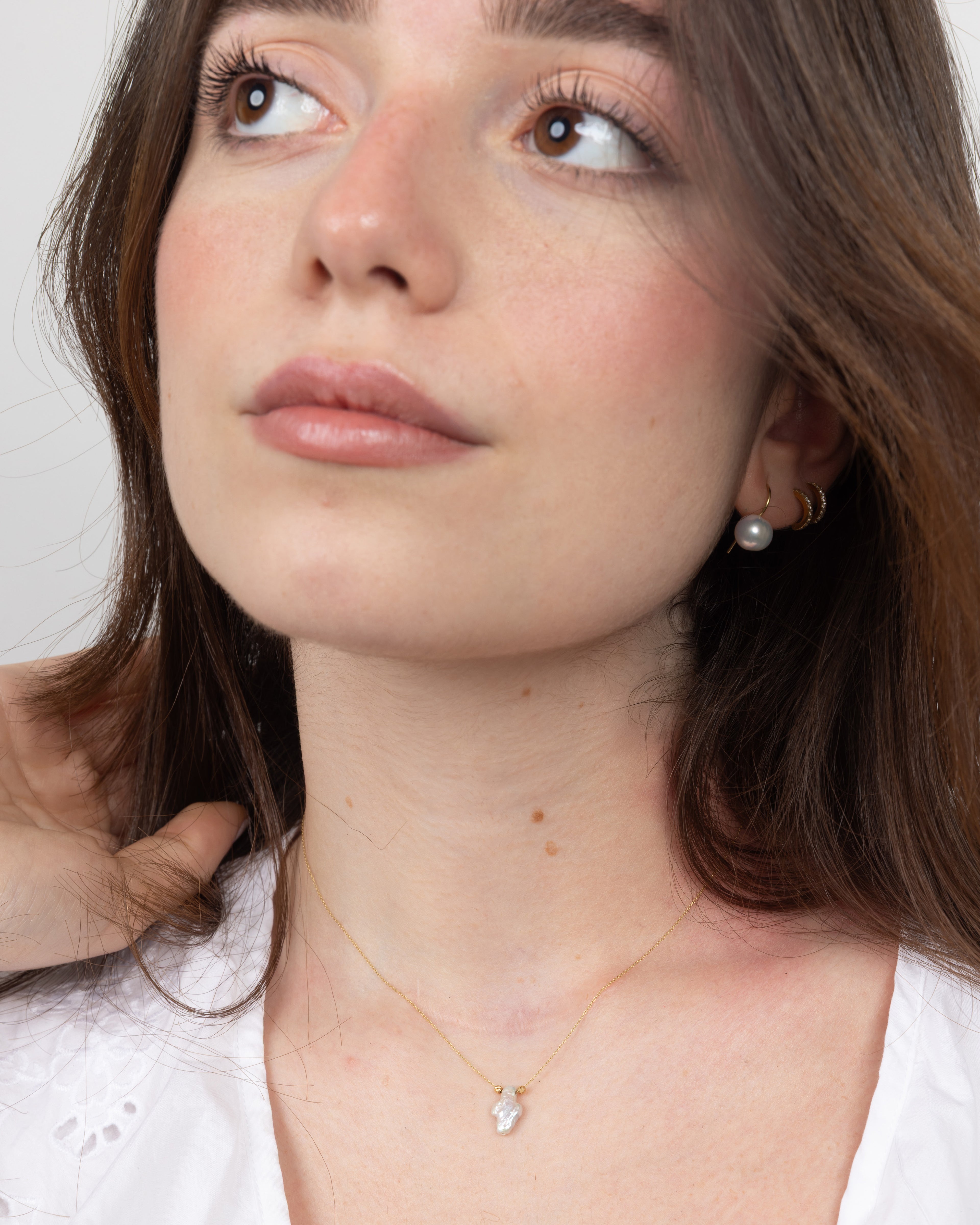 Cross Pearl Necklace