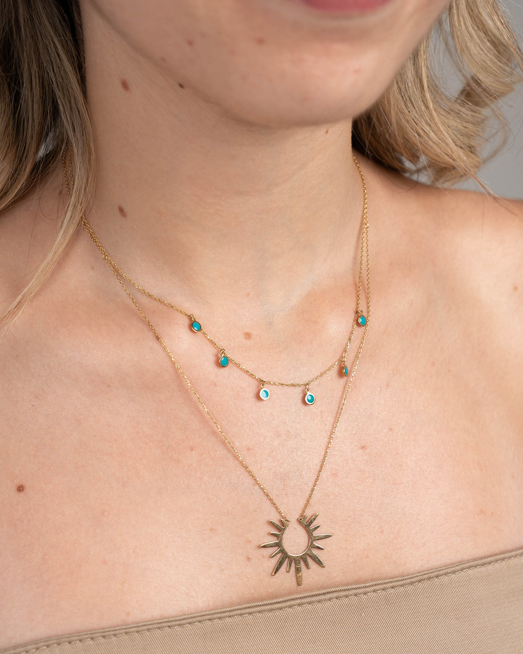 Gold Sun Necklace