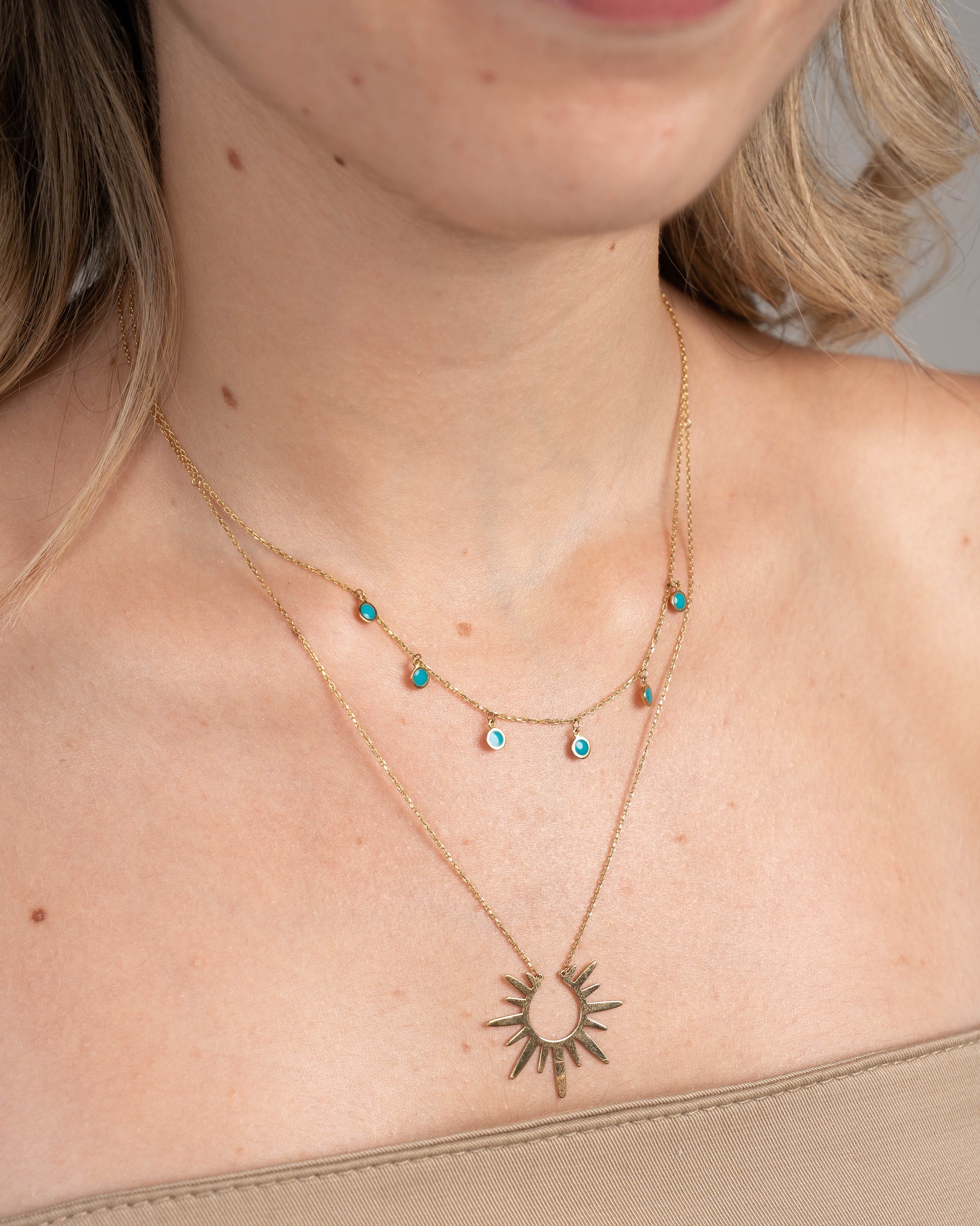 Gold Sun Necklace