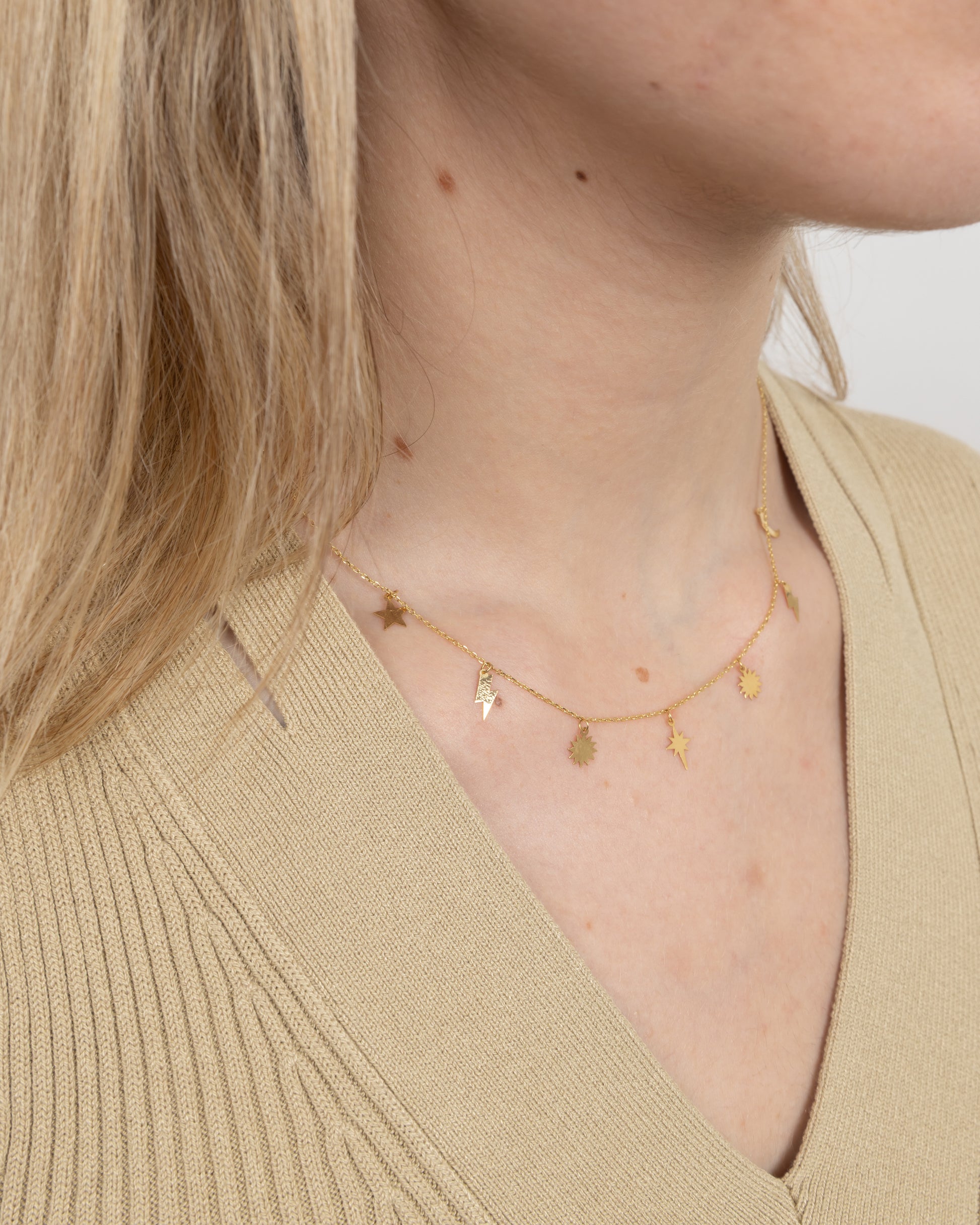 Mixed Stars Necklace