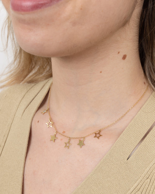 Alternating Star Necklace