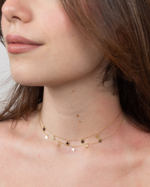 Alternating Star Necklace