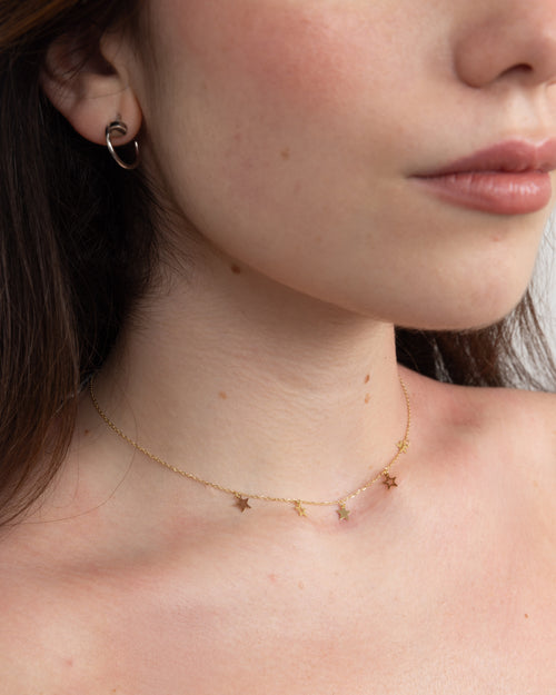 Alternating Star Necklace
