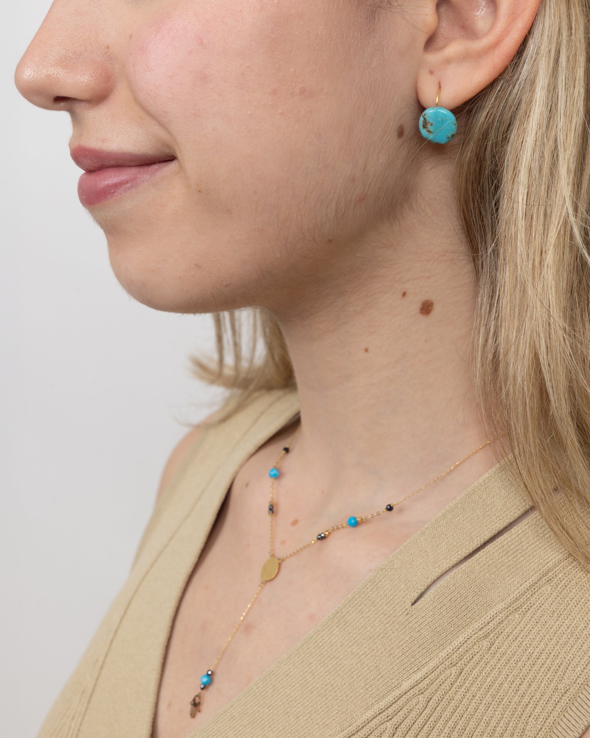 Arabic Gold & Turquoise Necklace