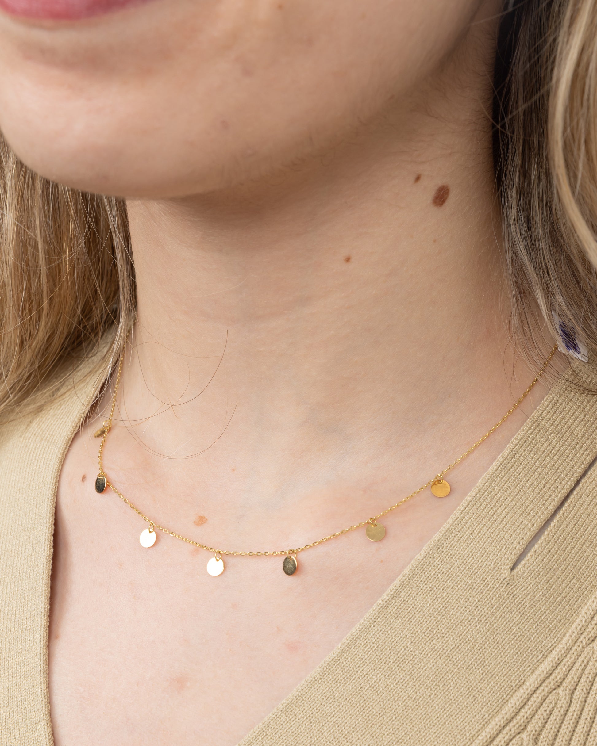 Gold Circles Necklace